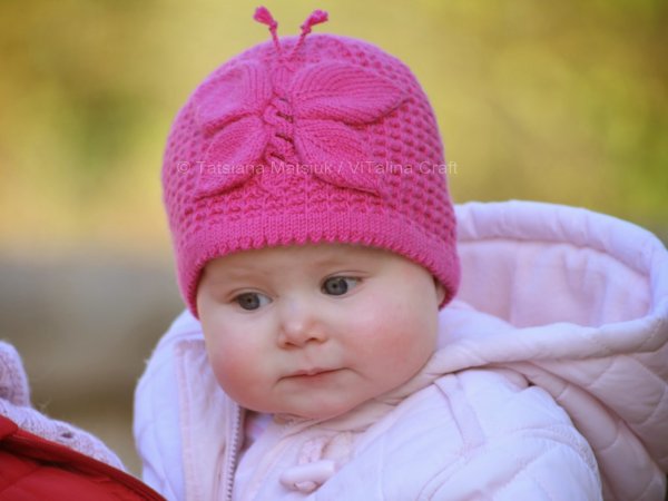 Вязание для детей спицами шапки