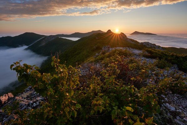 Южно-Сахалинск сопки горы Сахалин