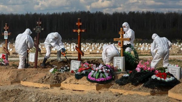 Похороны зимой на кладбище