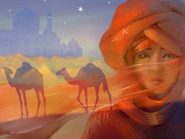 Пейзаж в Восточном стиле