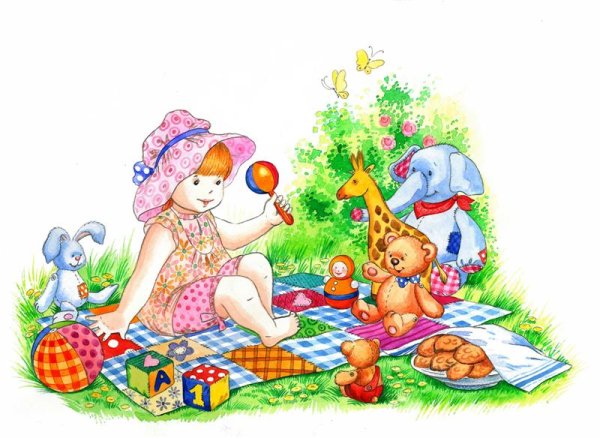 Сюжетные картинки для детей лето