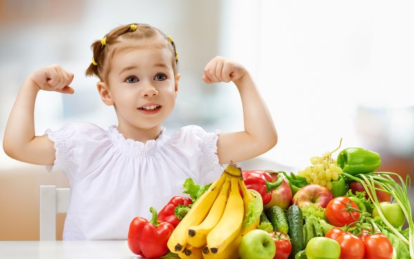 Фотосессия с овощами детская