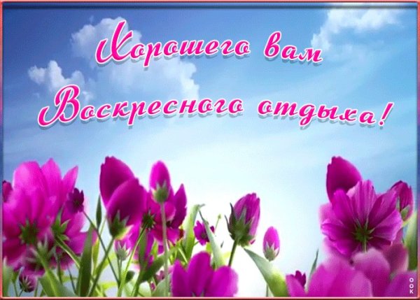 Прекрасного воскресного дня лето