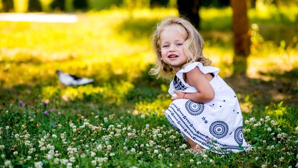 Детская фотосессия на природе