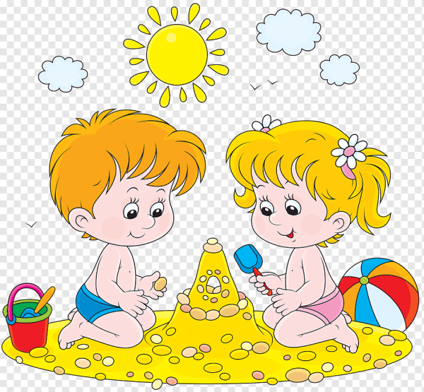 Дети летом мультяшные