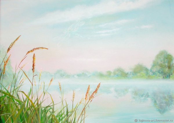 Светлый пейзаж живопись