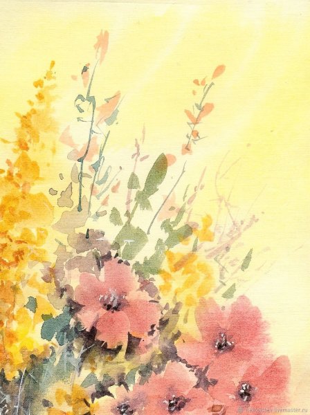 Лето акварель