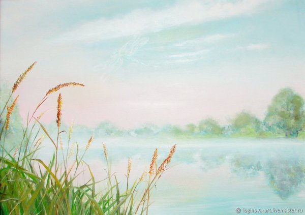 Светлый пейзаж живопись