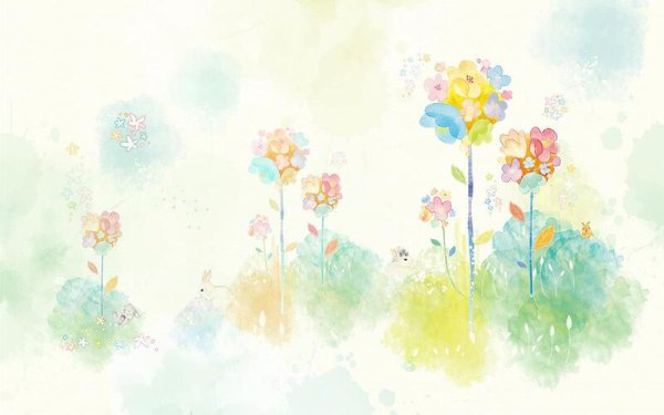 Иллюстрации в пастельных тонах