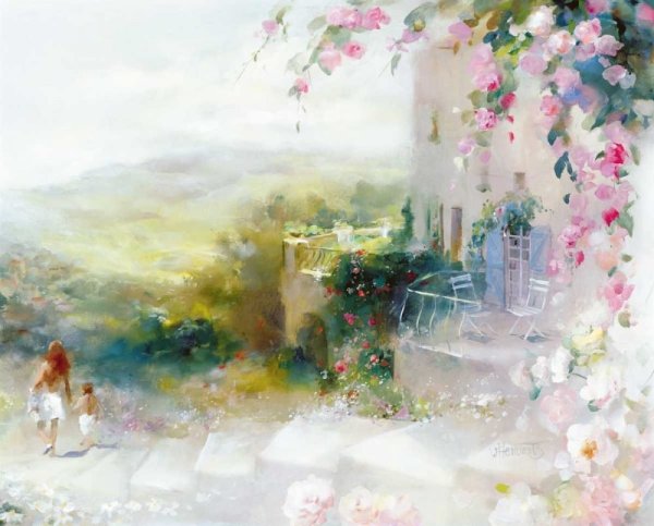 Художник Willem Haenraets акварель