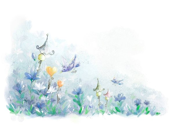 Акварельный фон детский