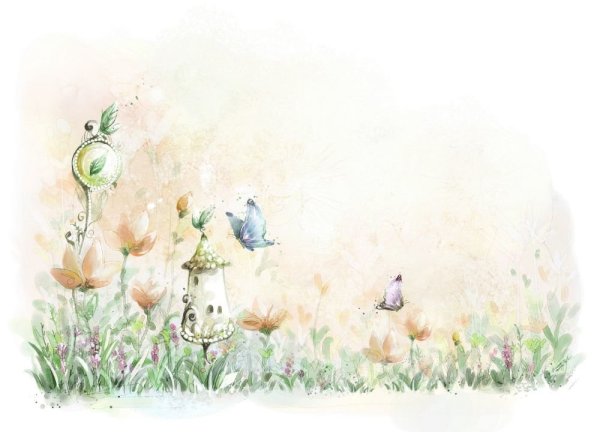 Акварельный фон дети