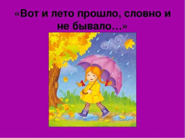 Лето прошло