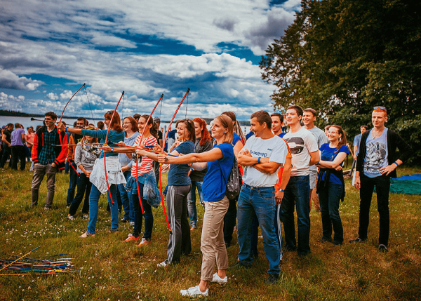 Корпоратив на природе весной