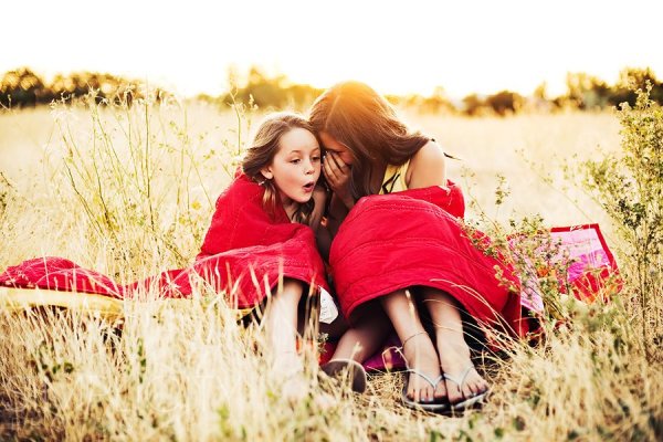 Фотосессия подруг на природе