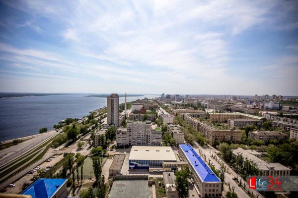 Набережная Волгоград ночью