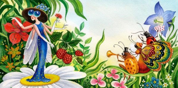 Басня Крылова Стрекоза и муравей