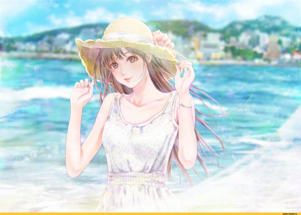 Аниме девушки летом