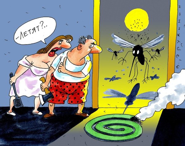 Комар карикатура