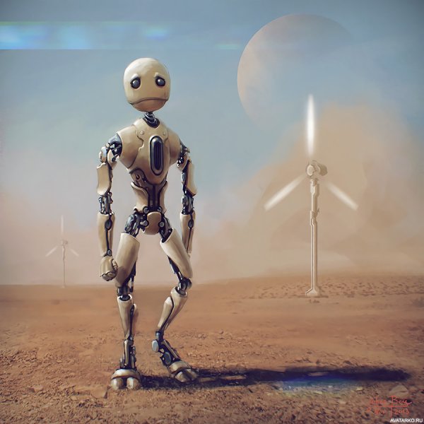 Робот в пустыне