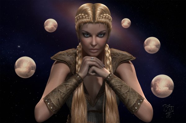 Космическая девушка