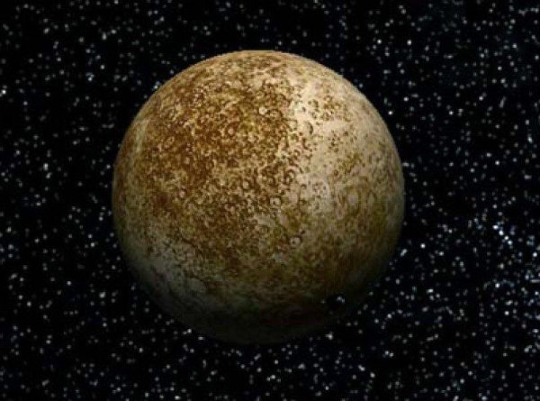 Планета Меркурий в космосе