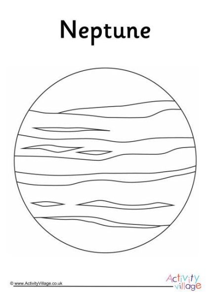 Планета Нептун раскраска
