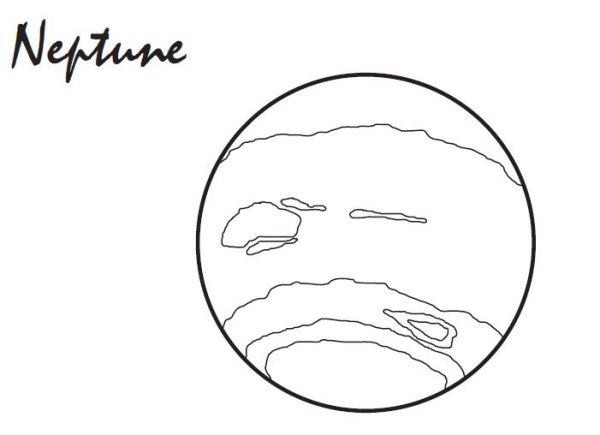 Планета Нептун раскраска