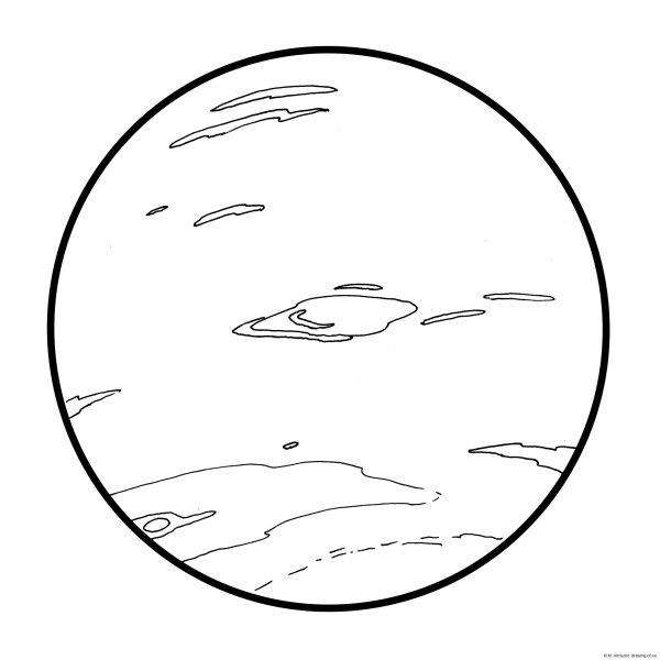 Планета Нептун раскраска