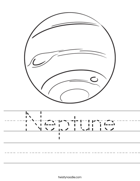 Планета Нептун раскраска для детей