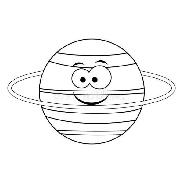 Планета Уран раскраска для детей