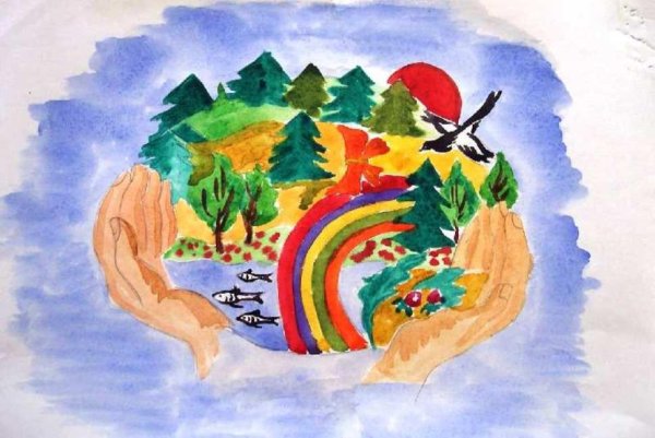 Природа глазами детей рисунки