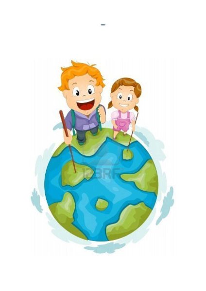 Девочка на земном шаре рисунок