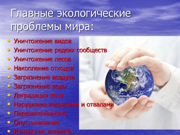 Экологические проблемы планеты
