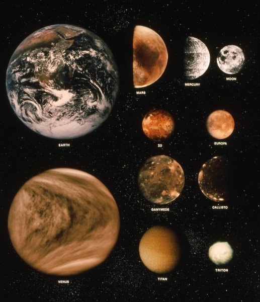 Спутник Ганимед и Марс