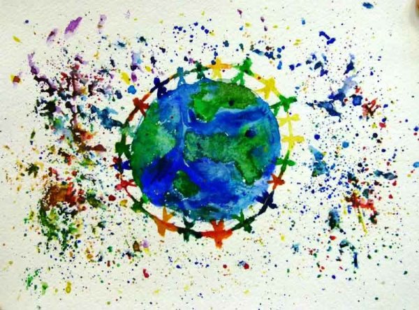 Разноцветная Планета конкурс рисунка