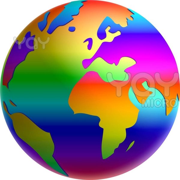 Разноцветный земной шар