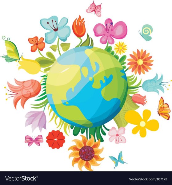 Планета в цветах