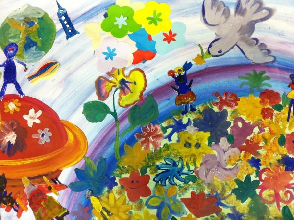 Рисунок на тему Цветущая Планета