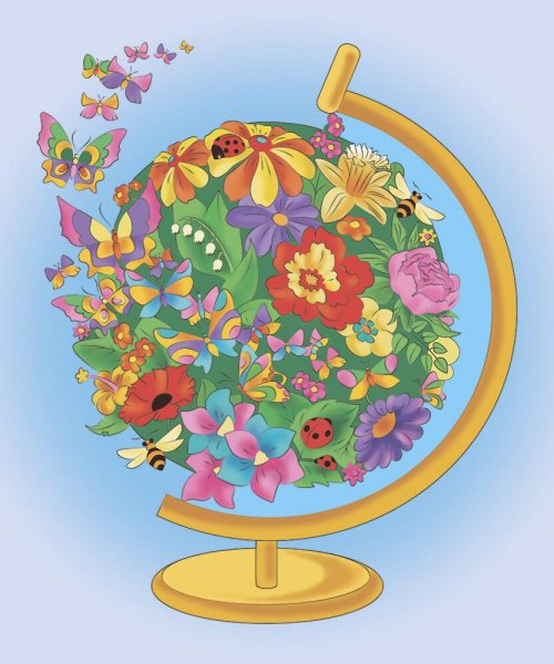 Цветущая Планета рисунки