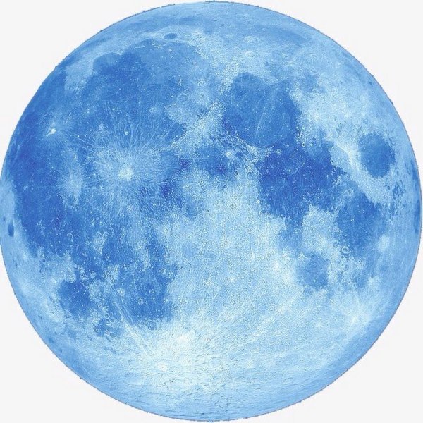 Луна на прозрачном фоне