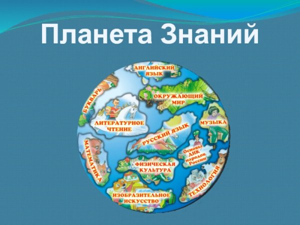 Плакат Планета знаний