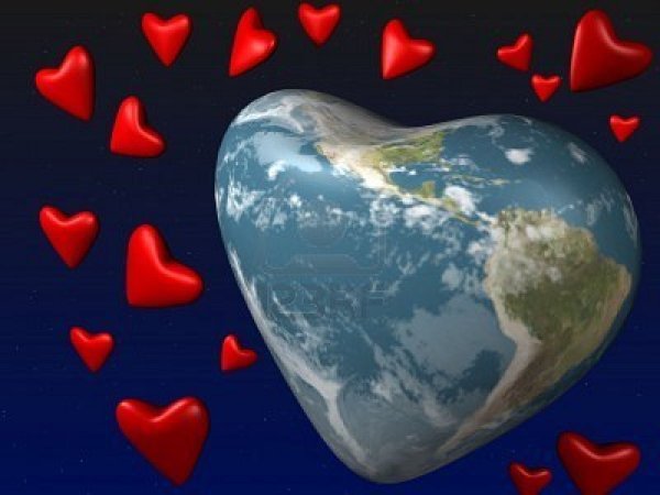 Земной шар сердце