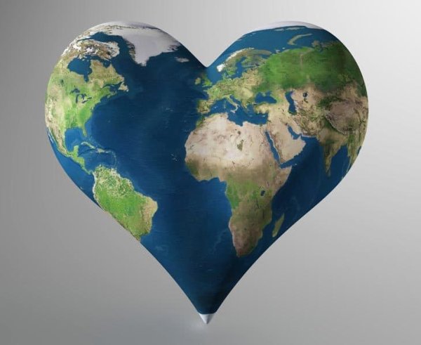 Земля сердечко