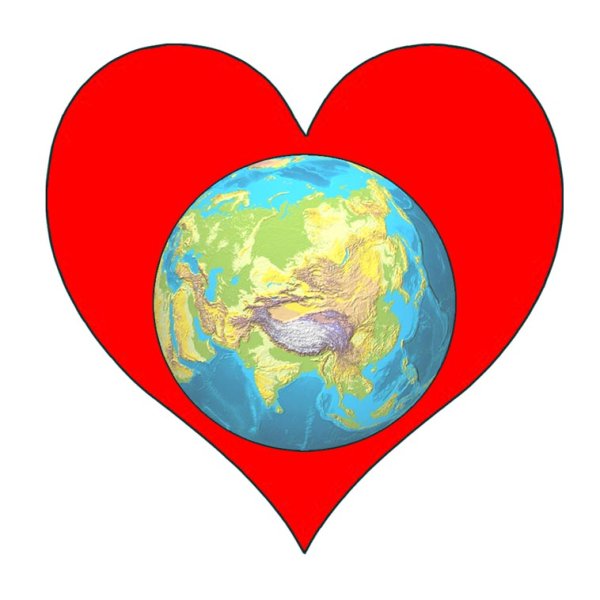 Земля сердечко