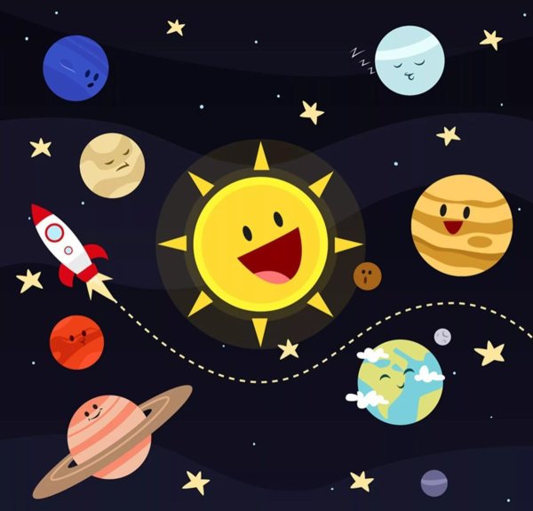 Космос планеты для детей