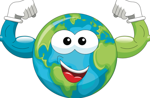 Земля с руками и ногами