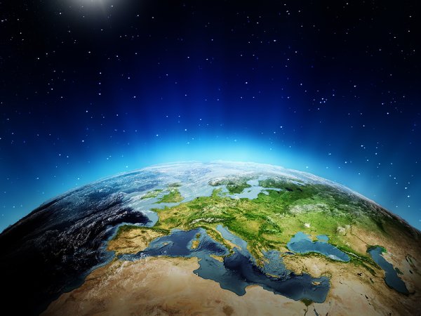 Земля из космоса панорама
