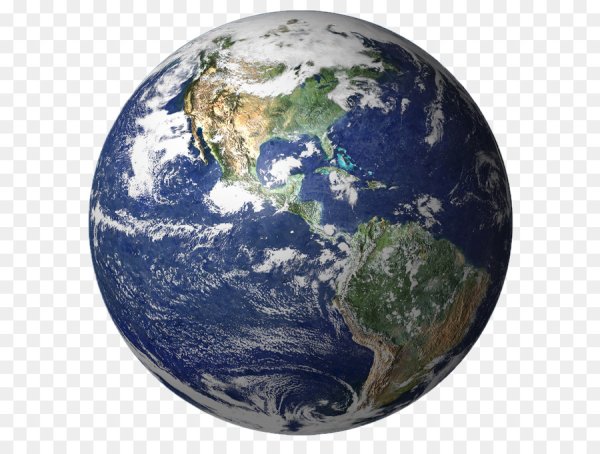 Планета земля на прозрачном фоне