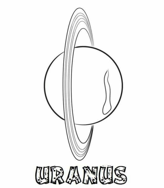 Планета Уран раскраска